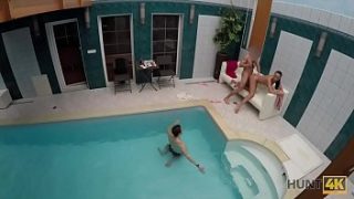 Sex adventures in private swimming pool