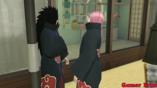 Naruto  e Konan transando