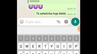 Declaração de amor pelo whatsapp