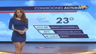 Naked weather girl