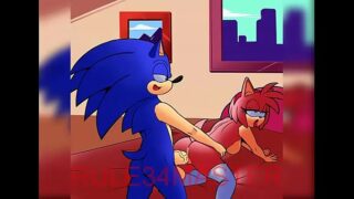 Amy rose yoga com sonic