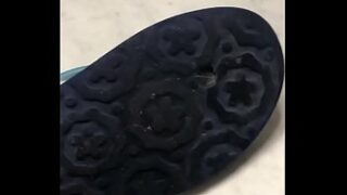 Flip flops trampling cock