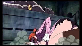 One piece nami impaled by chopper