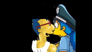 Bart comendo marge na academia porno